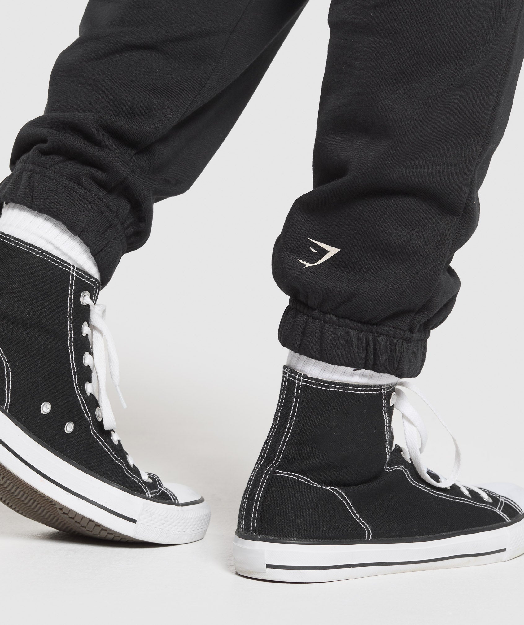 Heavy Duty Graphic Loopback Jogger - Black