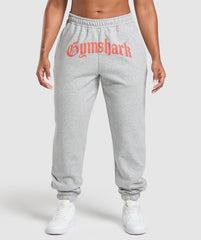 Strength Department Graphic Joggers - Light Grey Core Marl