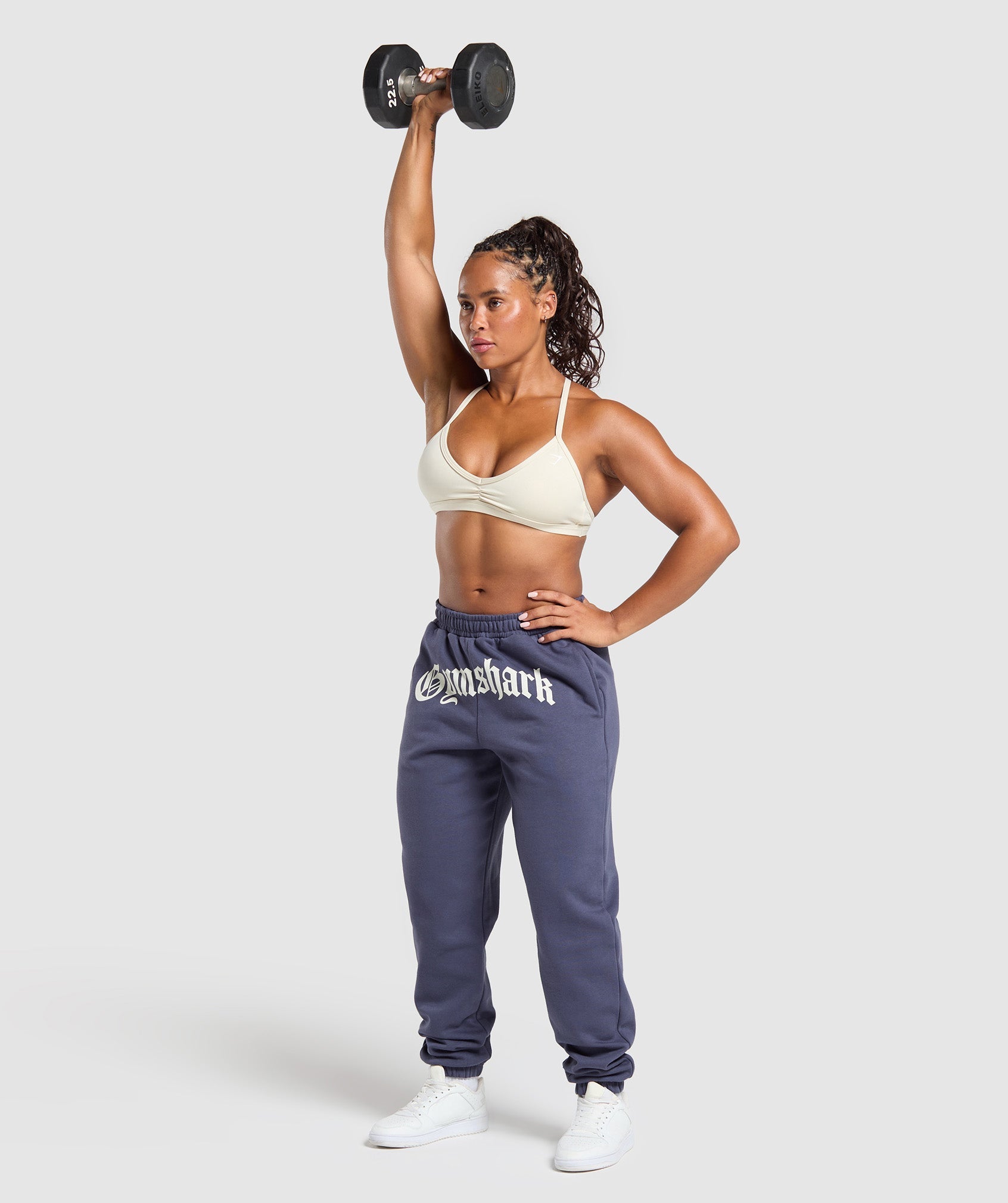 Strength Department Graphic Joggers - Weighted Purple