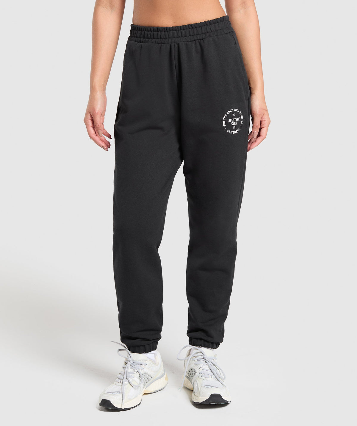 Lifestyle Club Graphic Joggers - Black