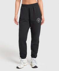Lifestyle Club Graphic Joggers - Black