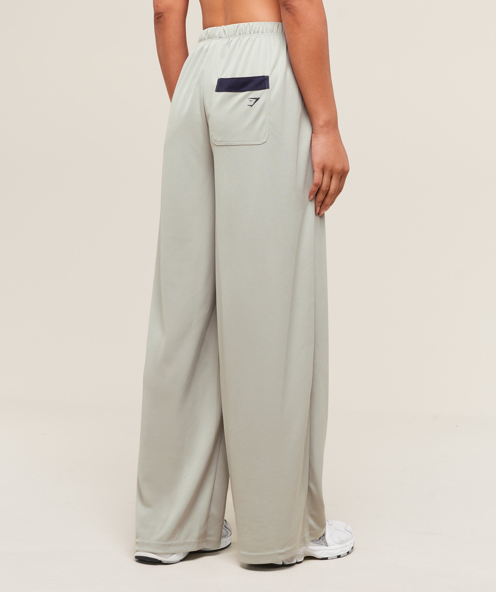 Mesh Straight Leg Pants - Stone Grey/Heavy Blue