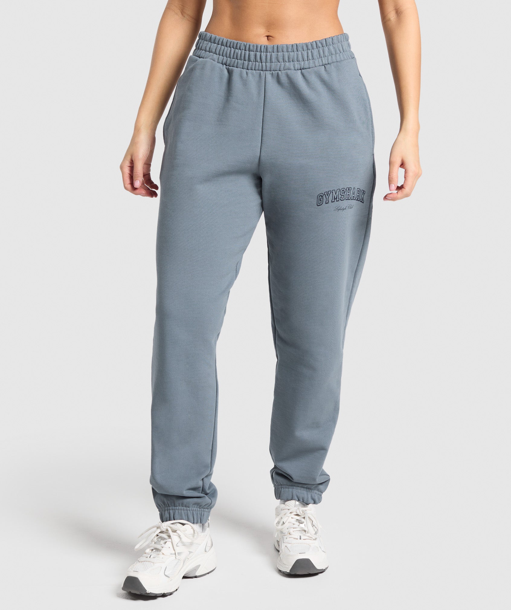 Campus Classics Graphic Joggers - Iron Blue
