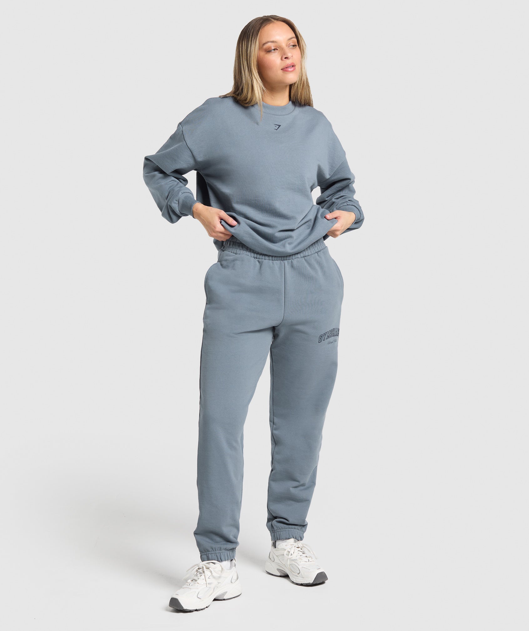 Campus Classics Graphic Joggers - Iron Blue