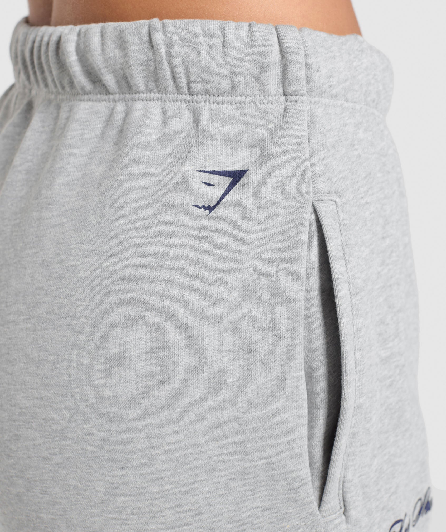 EST 2012 Graphic Straight Leg Joggers - Light Grey Core Marl