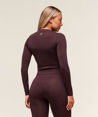Everyday Seamless Zip Tracktop - Cherry Purple