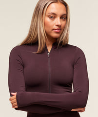 Everyday Seamless Zip Tracktop - Cherry Purple