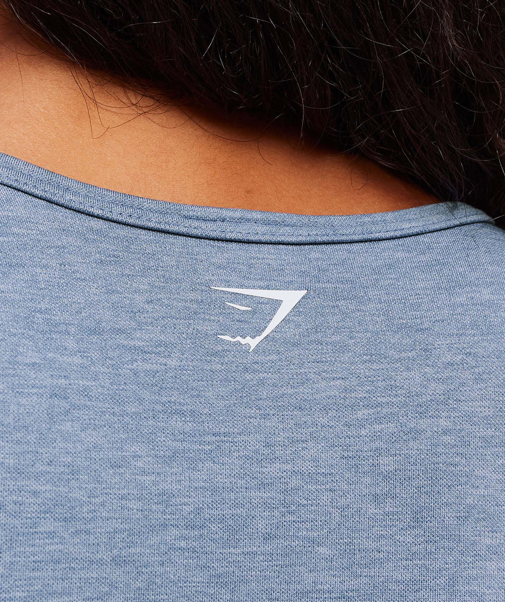 Lift Seamless Zip Up Jacket - Worn Blue/Peri Blue Marl