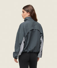 everywear Coaches Track Jacket - Faded Black/Ice Grey