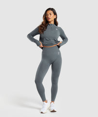 Vital 1/4 Zip - Strong Grey/ Marl