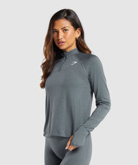 Vital 1/4 Zip - Strong Grey/ Marl