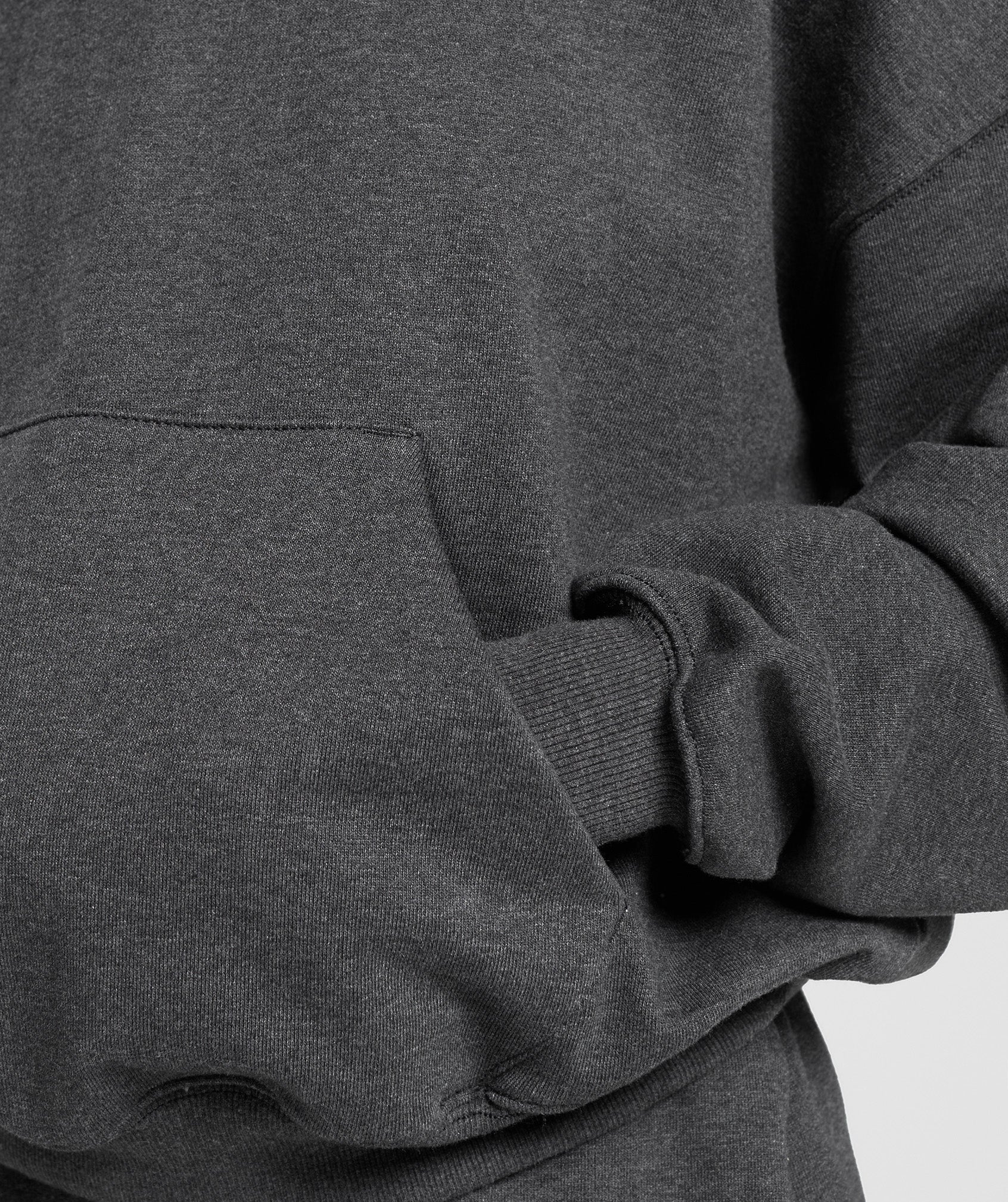 Rest Day Sweats 1/2 Zip Pullover - Black Core Marl