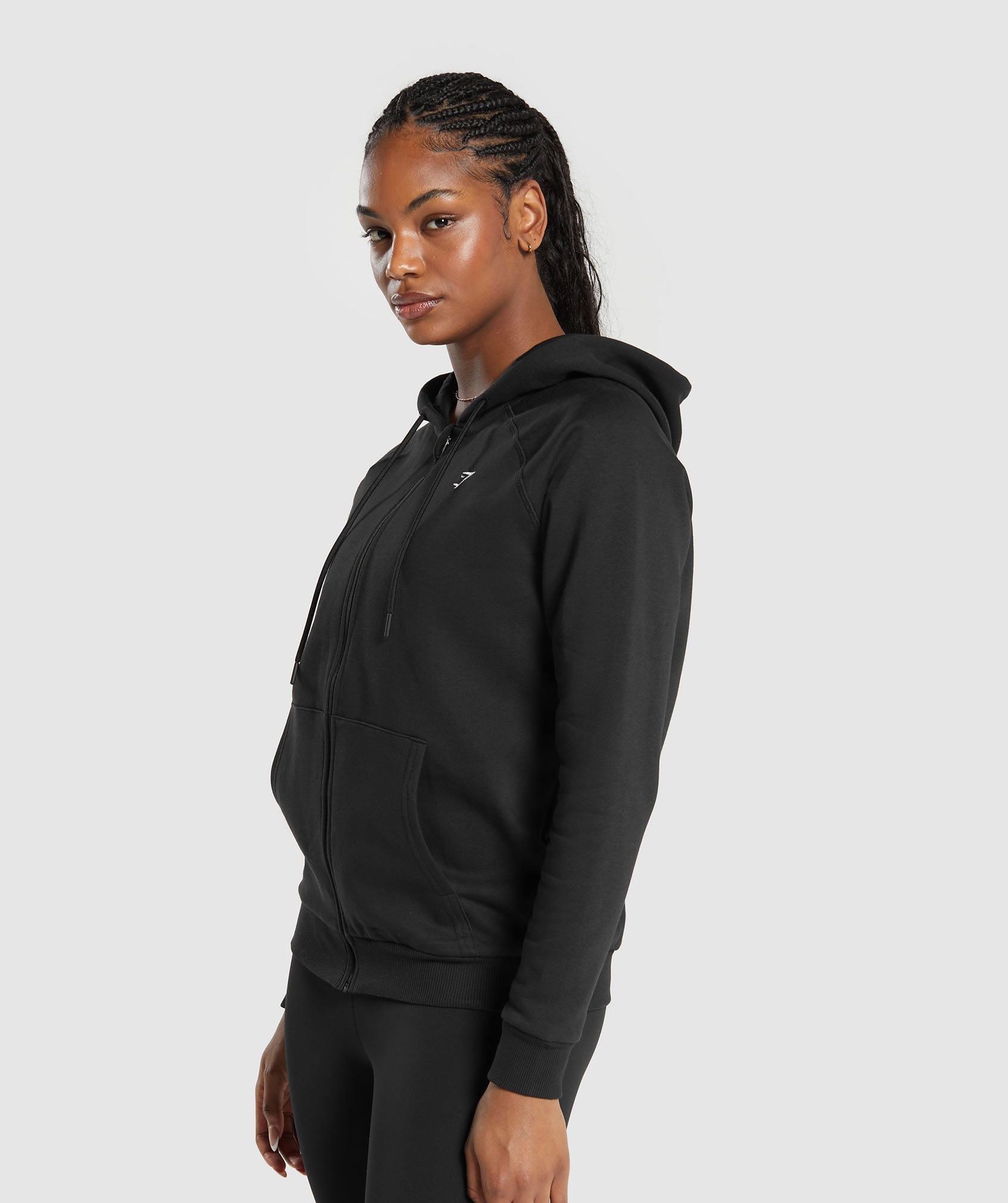Training Fleece Zip Hoodie - Black