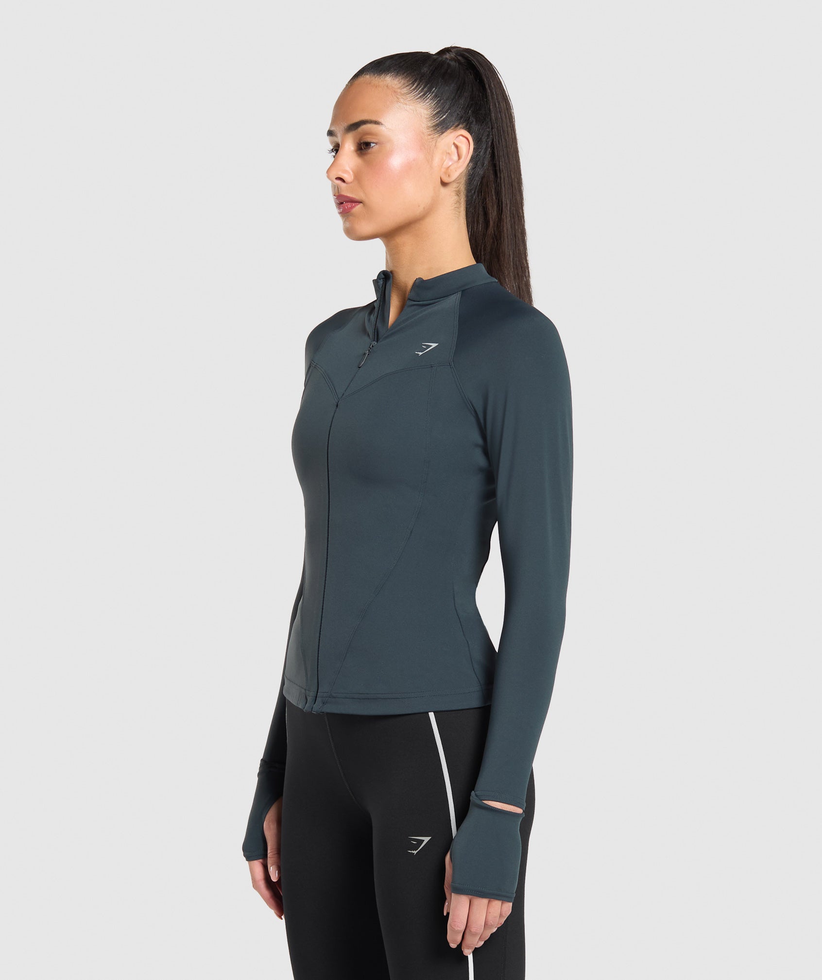 Running Full Zip Jacket - Darkest Teal