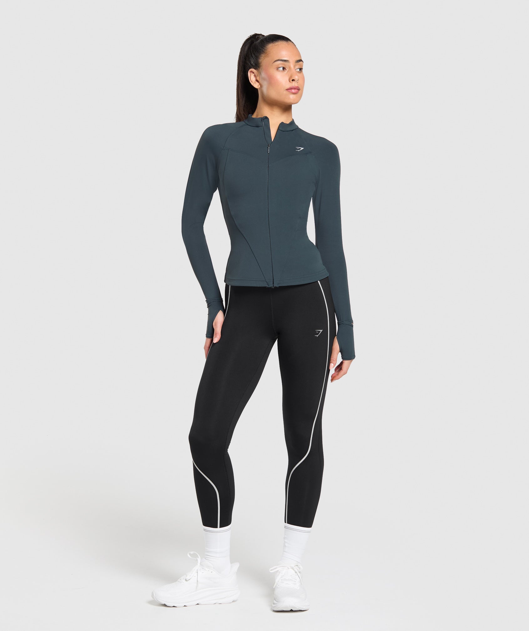 Running Full Zip Jacket - Darkest Teal