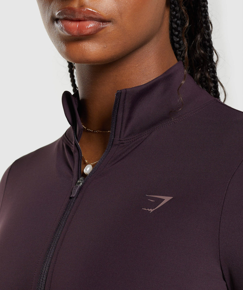 Elevate Tracktop - Plum Brown