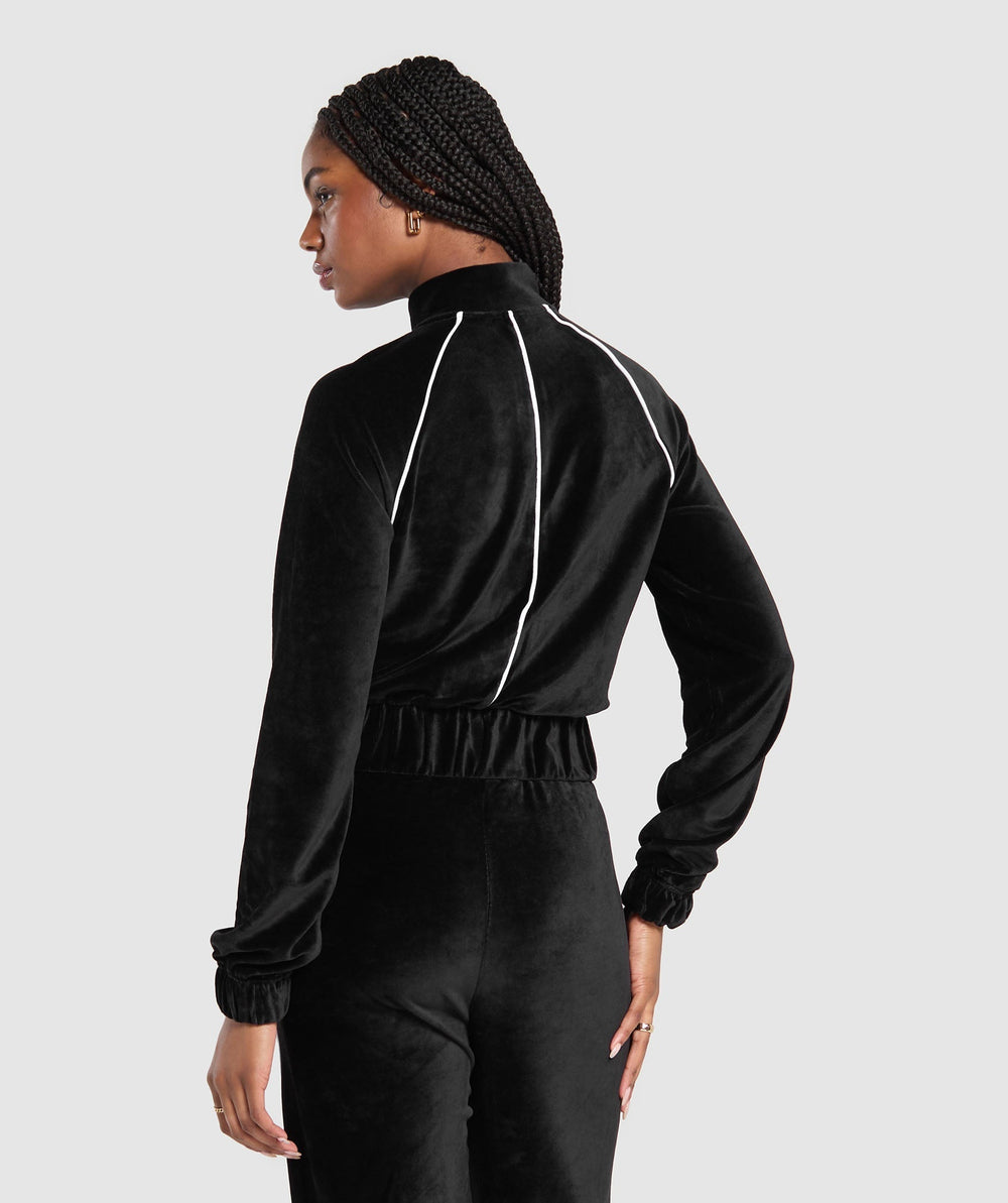 Velour Tracktop - Black