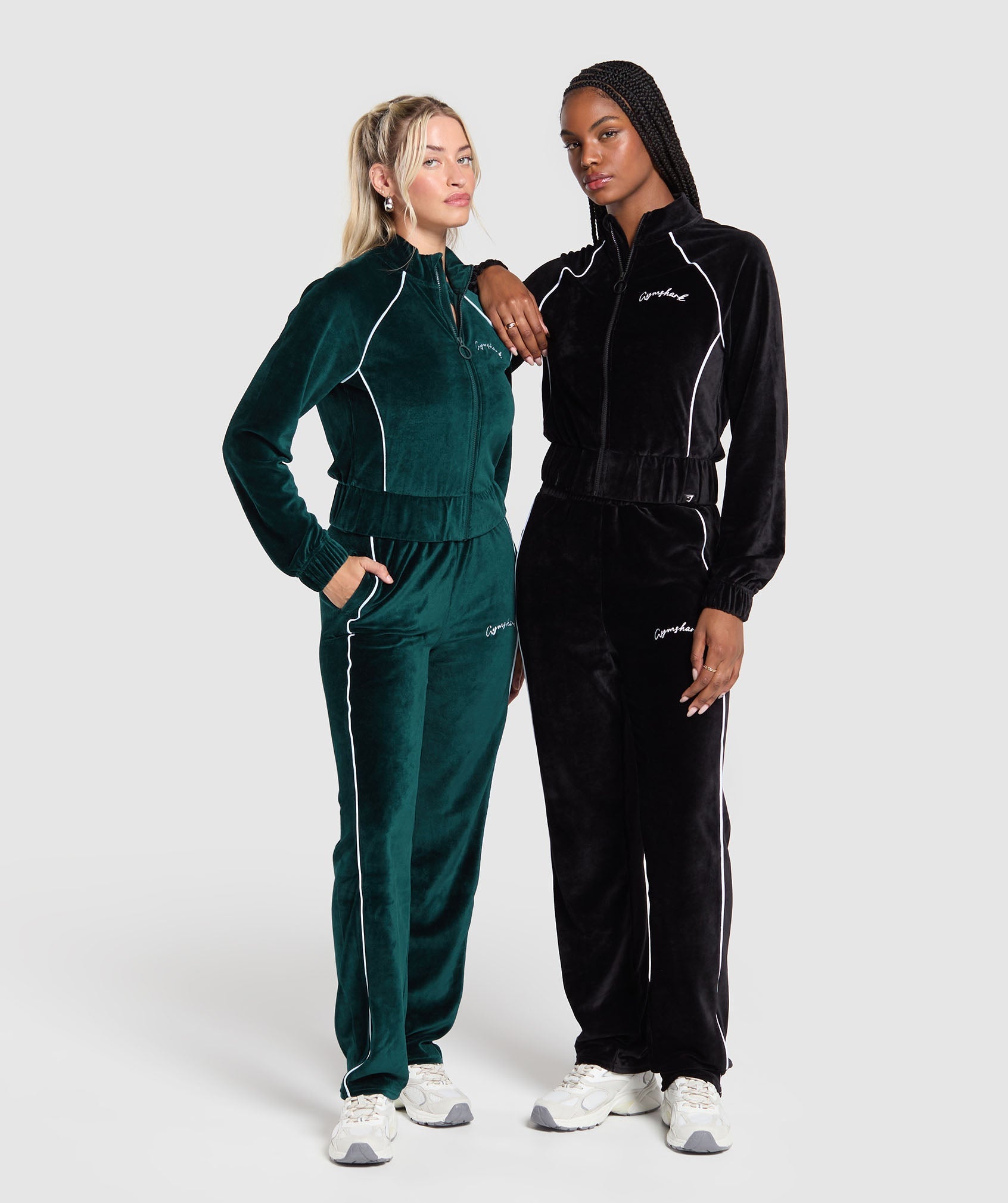 Velour Tracktop - Black