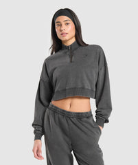 Whitney 1/4 Zip - Black