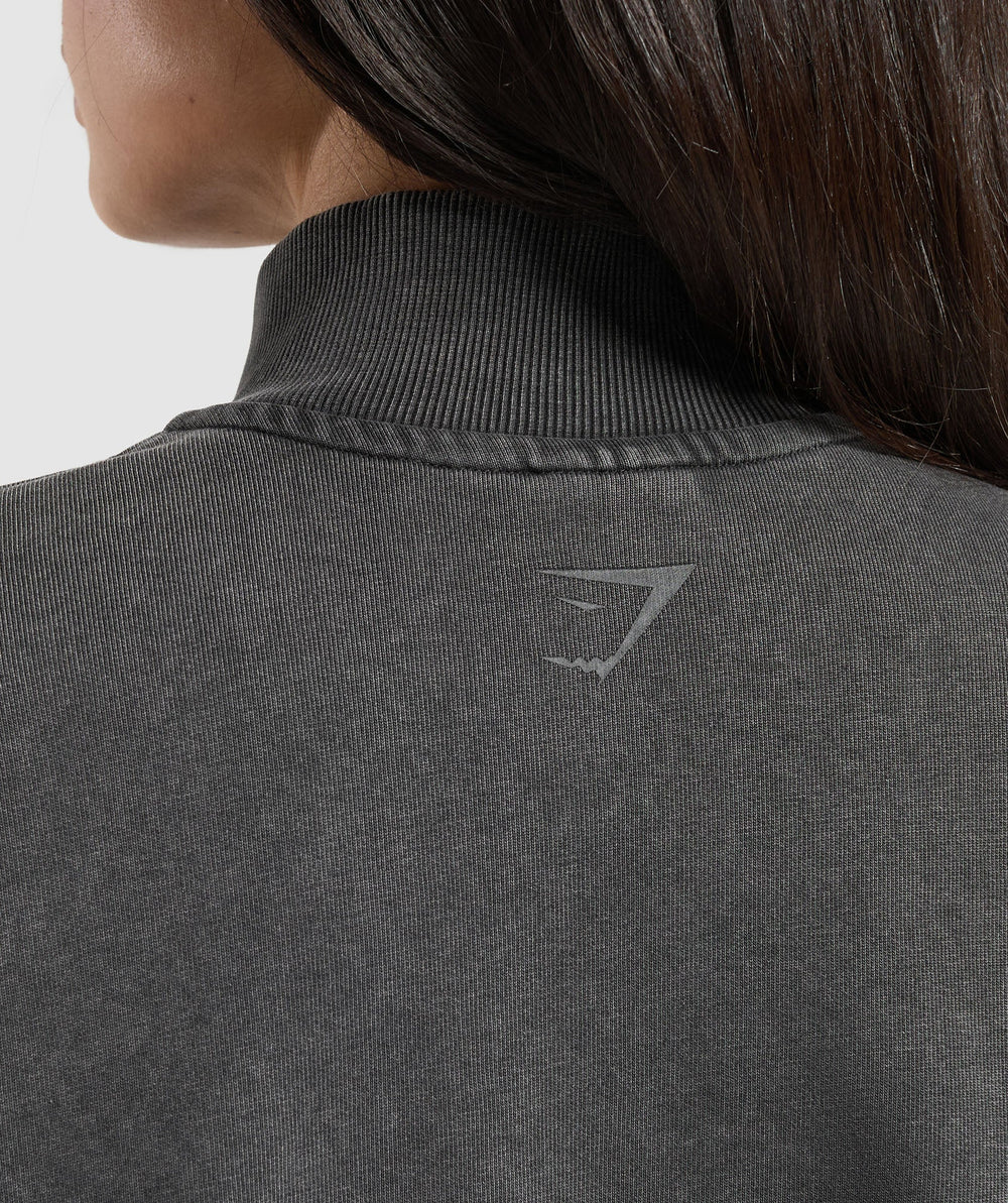Whitney 1/4 Zip - Black