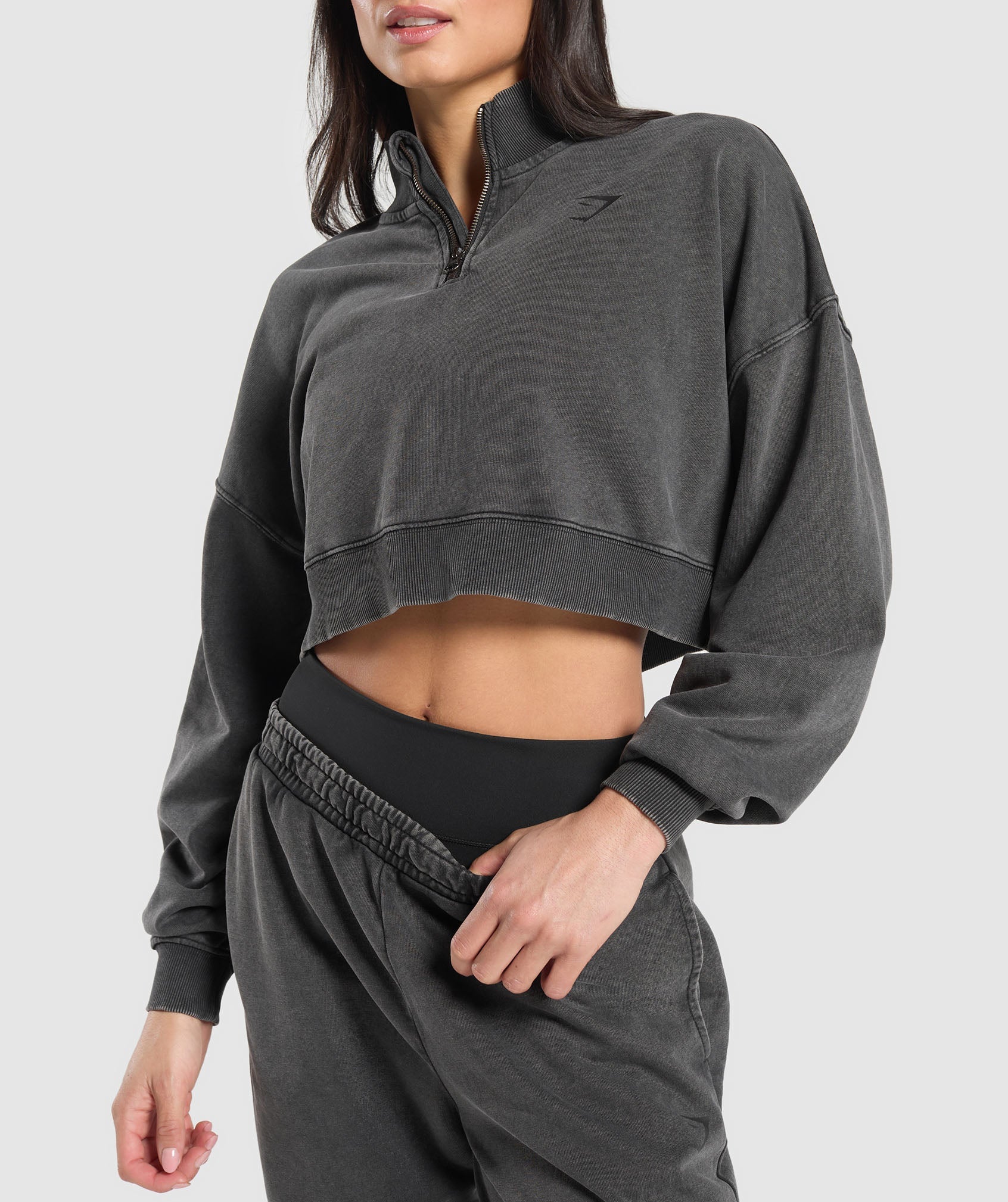 Whitney 1/4 Zip - Black