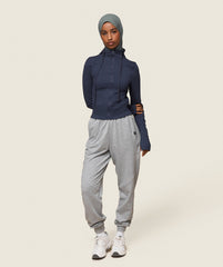 GS x Leana Deeb Hooded Midi Top - Midnight Blue