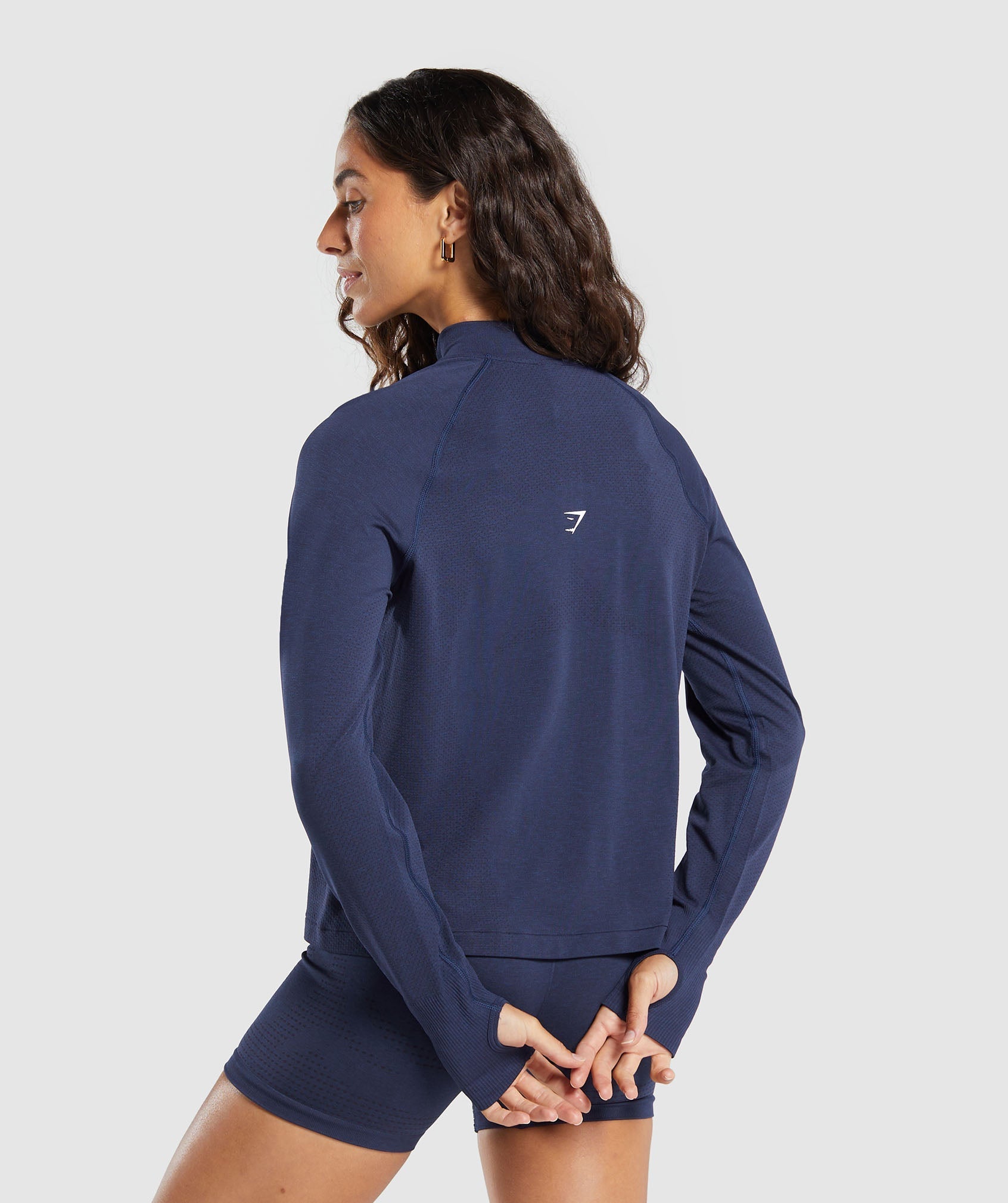 Vital 1/4 Zip - Heavy Blue/ Marl
