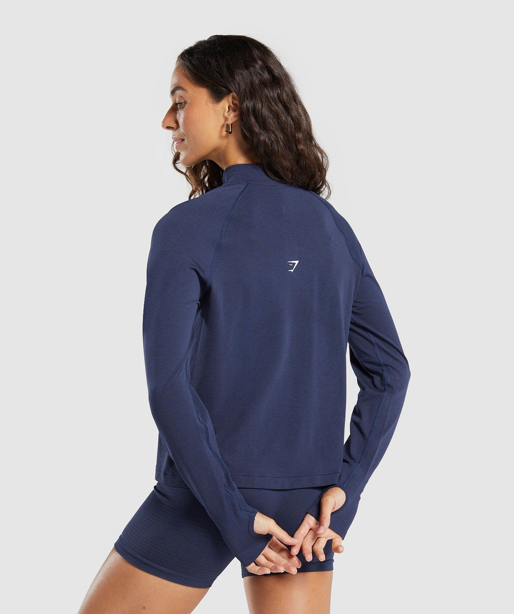 Vital 1/4 Zip - Heavy Blue/ Marl