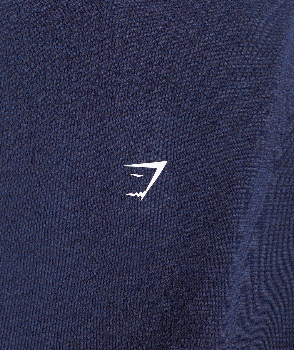 Vital 1/4 Zip - Heavy Blue/ Marl