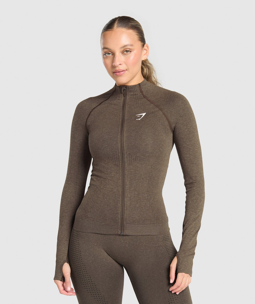 Vital Tight Tracktop - Penny Brown Marl