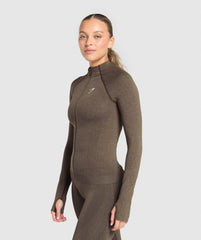 Vital Tight Tracktop - Penny Brown Marl