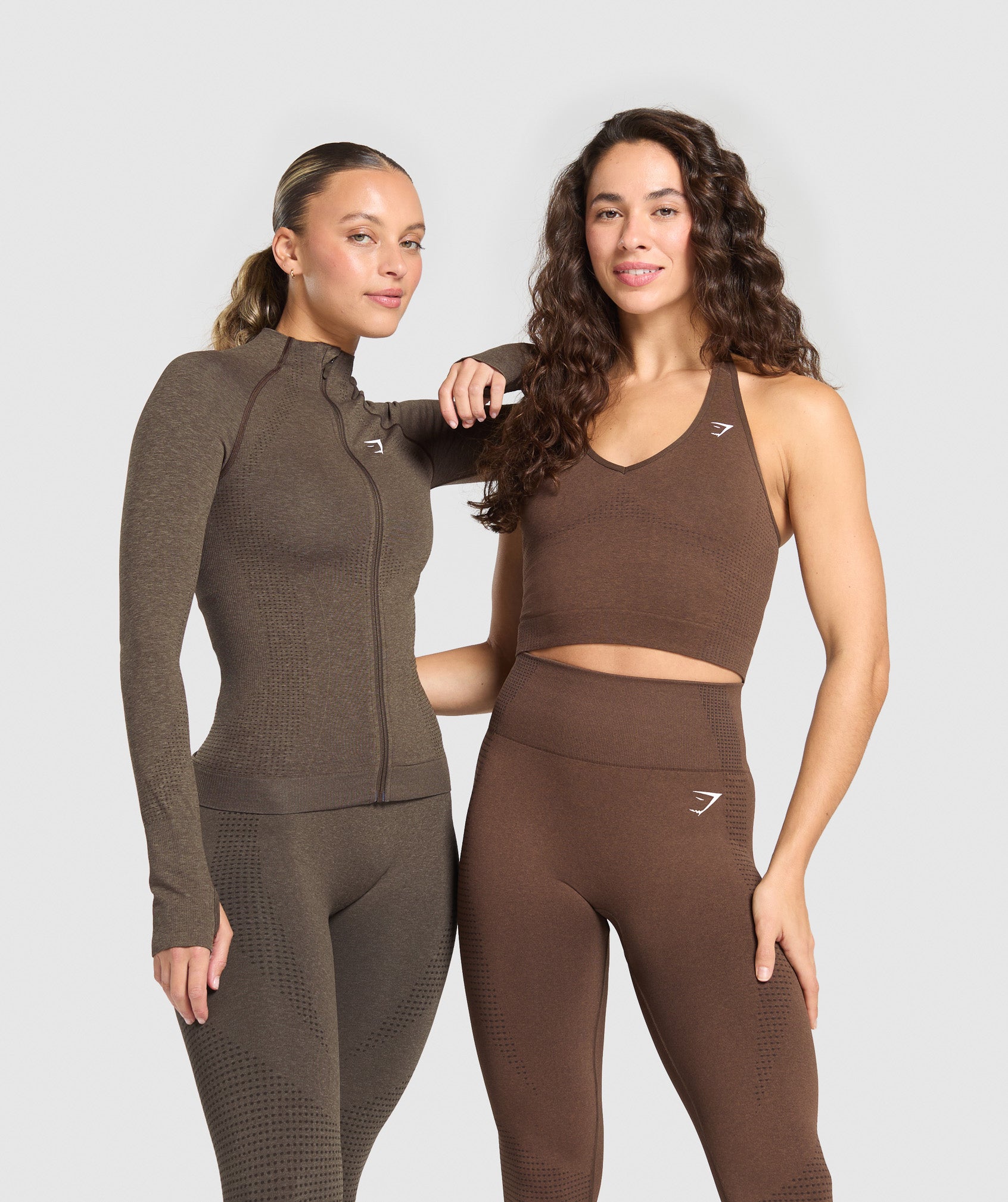 Vital Tight Tracktop - Penny Brown Marl