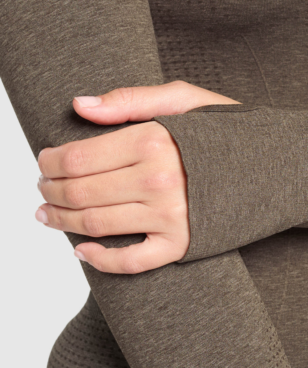Vital Tight Tracktop - Penny Brown Marl