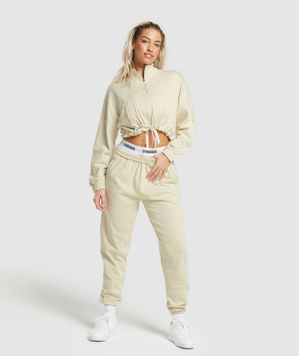Lifting Lightweight 1/4 Zip Pullover - Ecru White