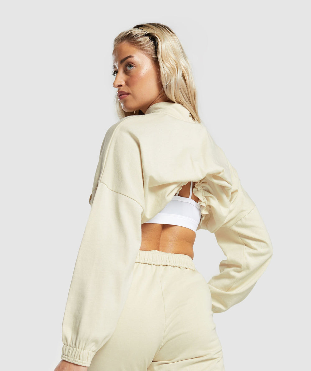 Lifting Lightweight 1/4 Zip Pullover - Ecru White