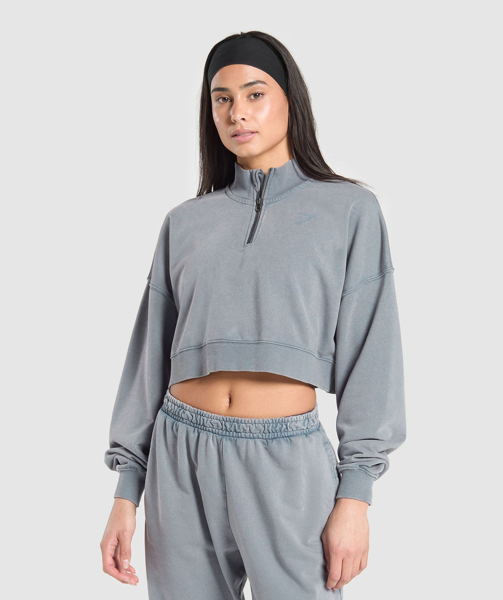 Whitney 1/4 Zip - Iron Blue