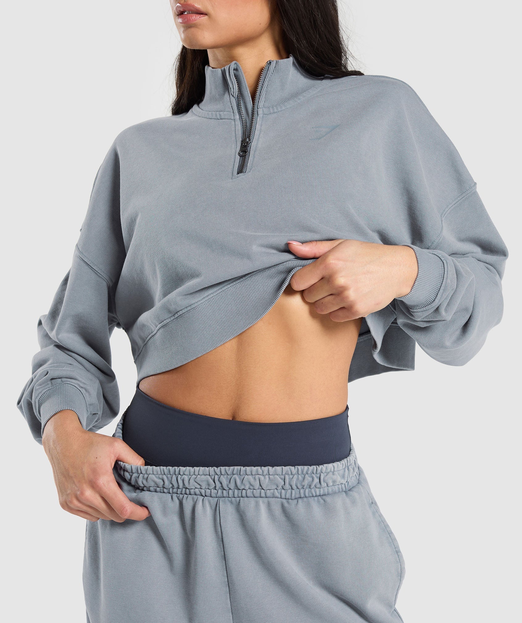 Whitney 1/4 Zip - Iron Blue