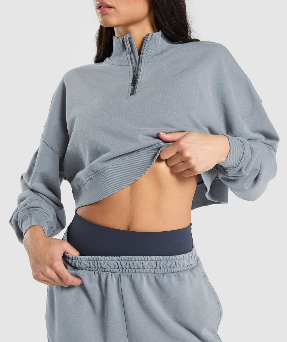 Whitney 1/4 Zip - Iron Blue