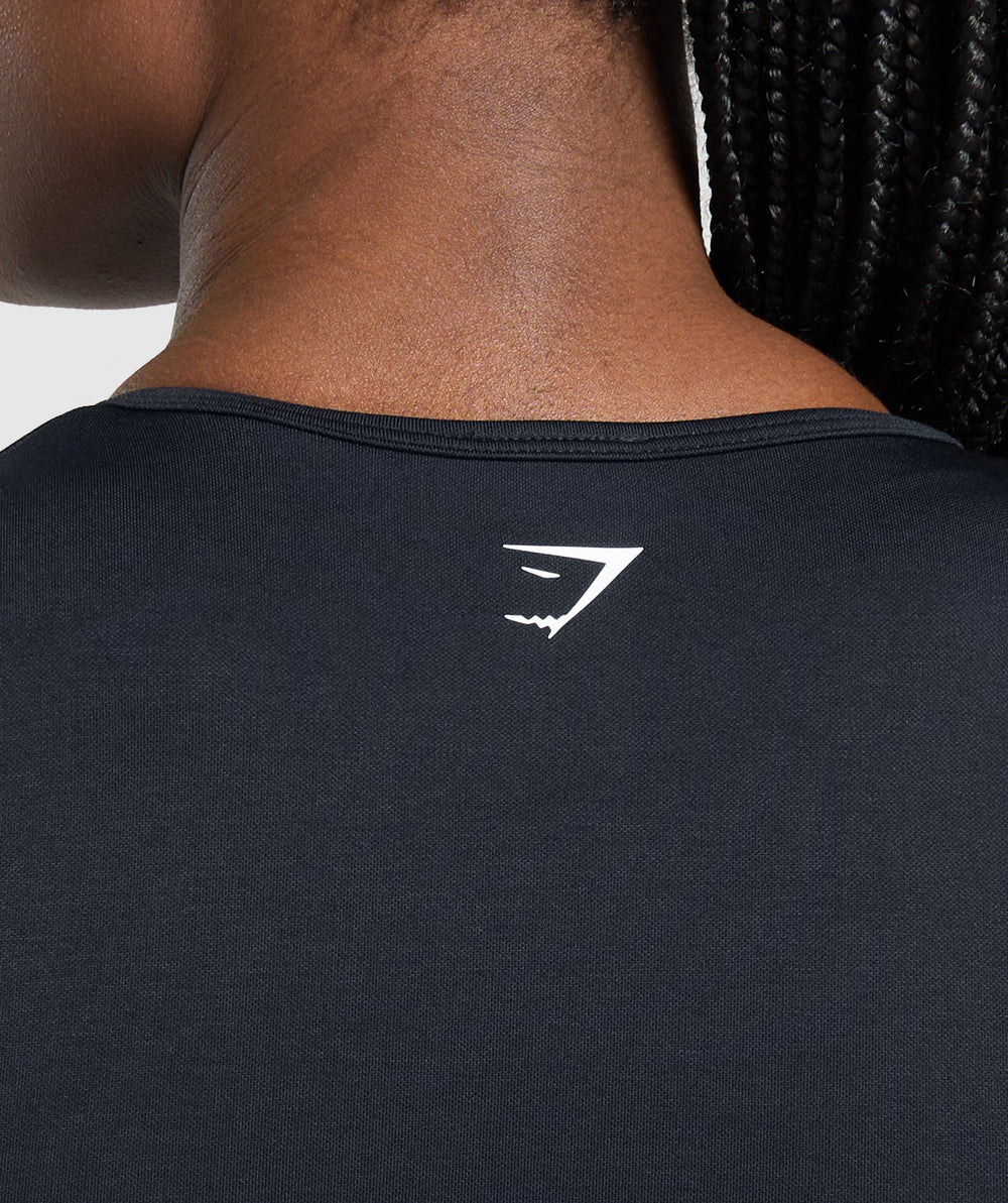 Lift Seamless Zip Up Jacket - Midnight Blue/Black Marl