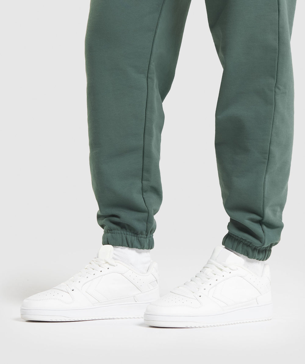Lifting Graphic Oversized Joggers - Slate Teal
