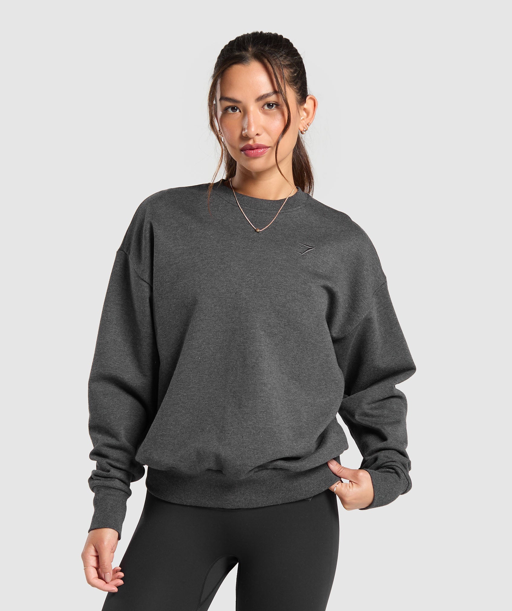 Rest Day Sweats Crew - Black Core Marl