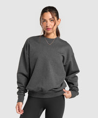 Rest Day Sweats Crew - Black Core Marl