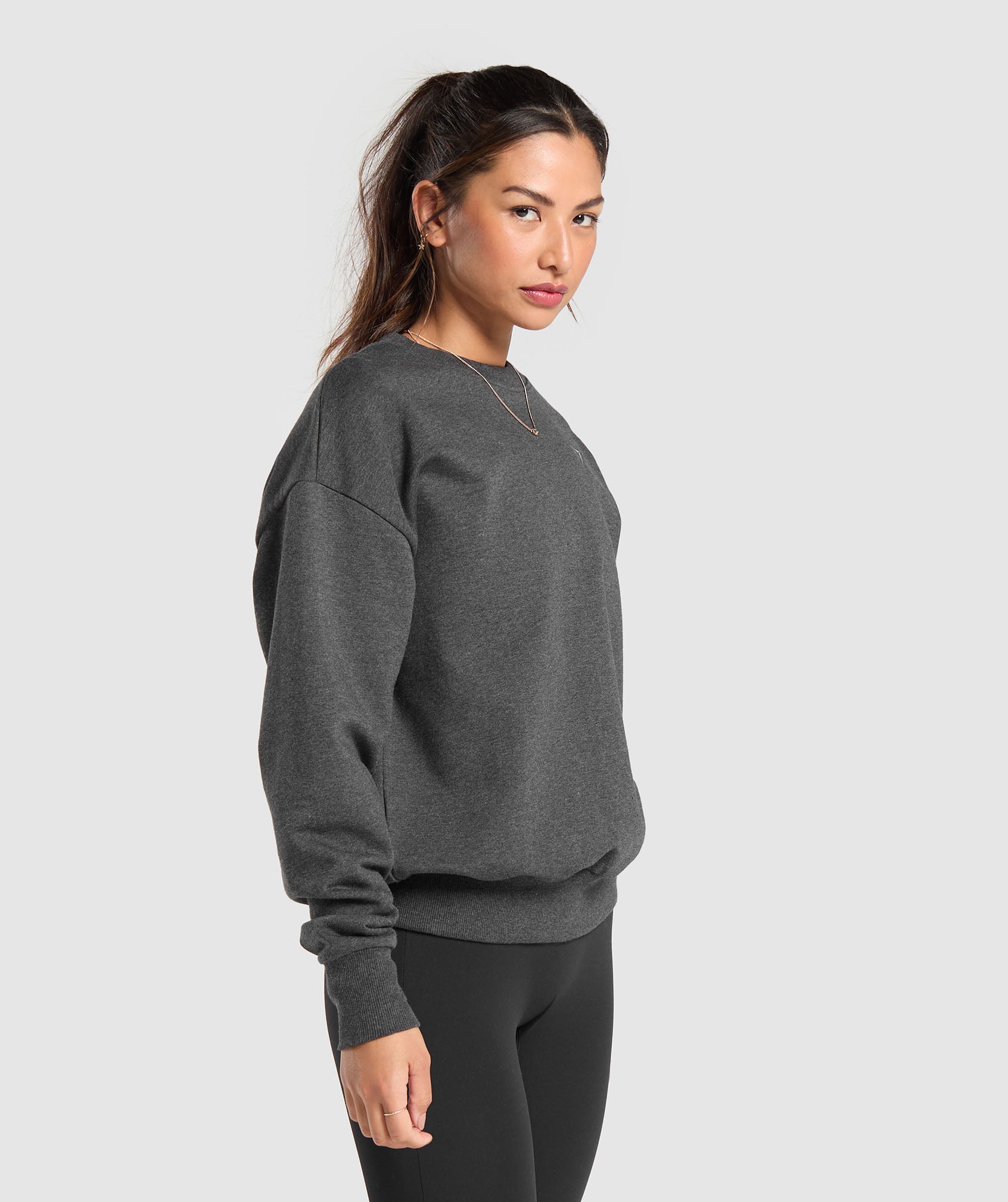 Rest Day Sweats Crew - Black Core Marl