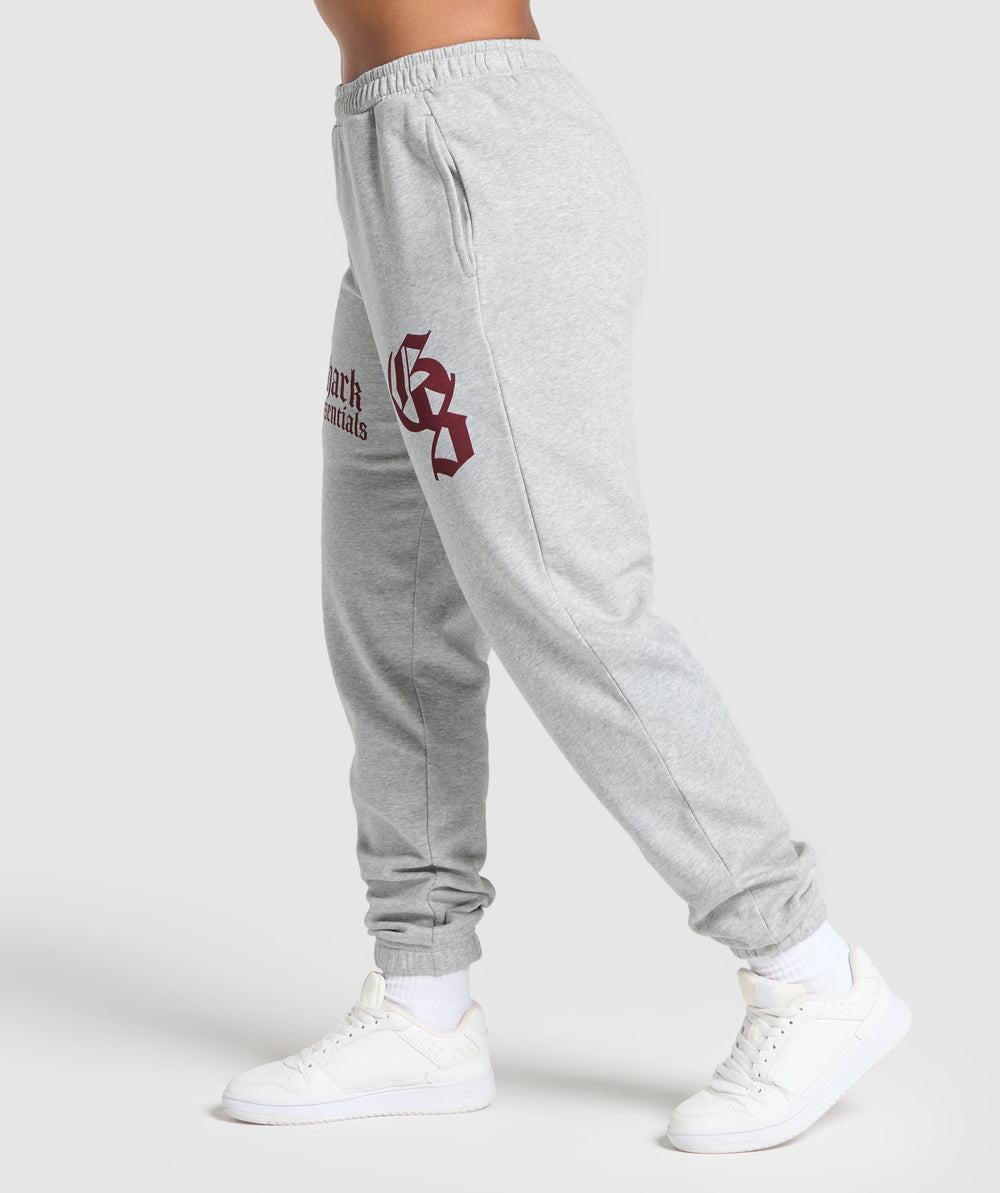 Lifting Essentials Oversized Joggers - Light Grey Core Marl