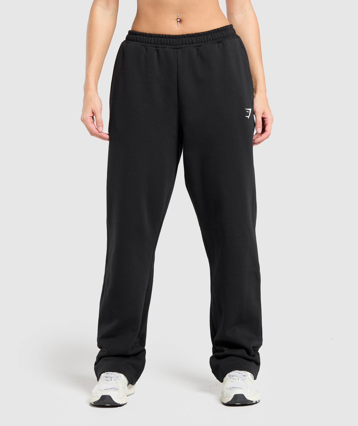 Training Fleece Straight Leg Joggers - Black