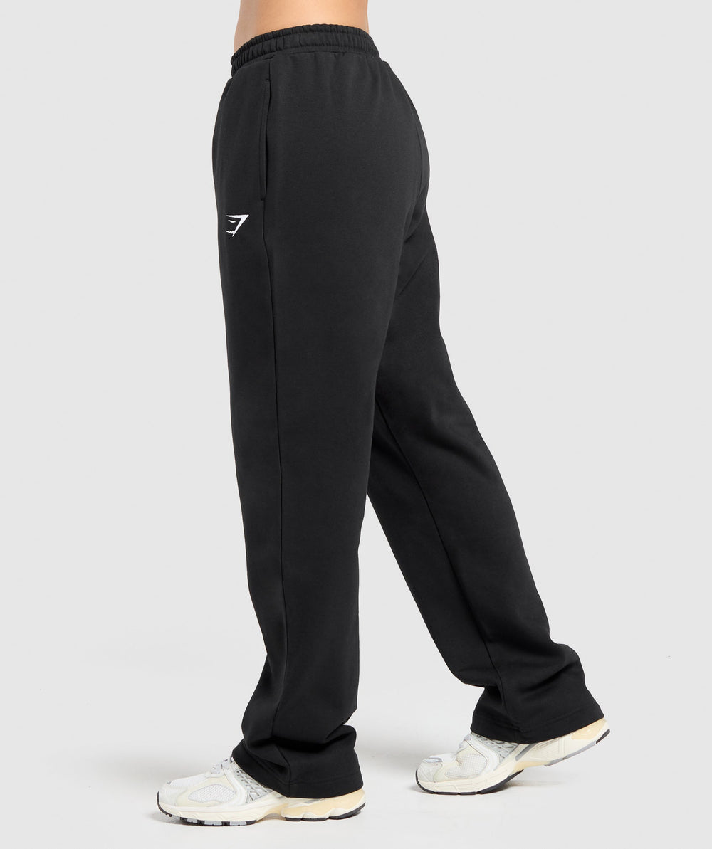Training Fleece Straight Leg Joggers - Black