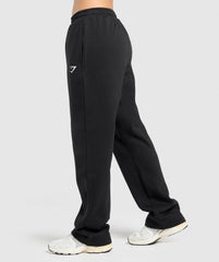Training Fleece Straight Leg Joggers - Black
