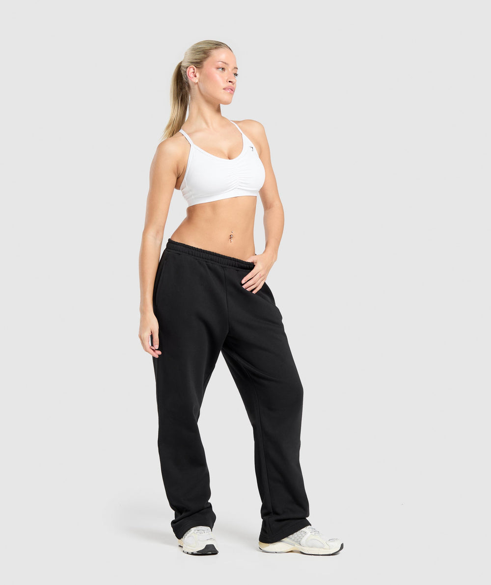 Training Fleece Straight Leg Joggers - Black
