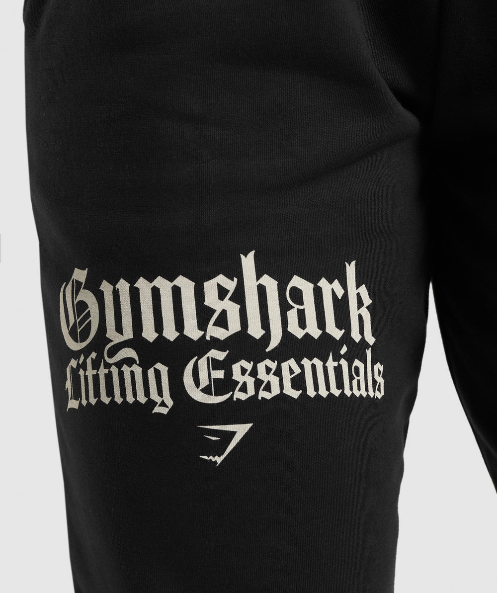 Lifting Essentials Oversized Joggers - Black