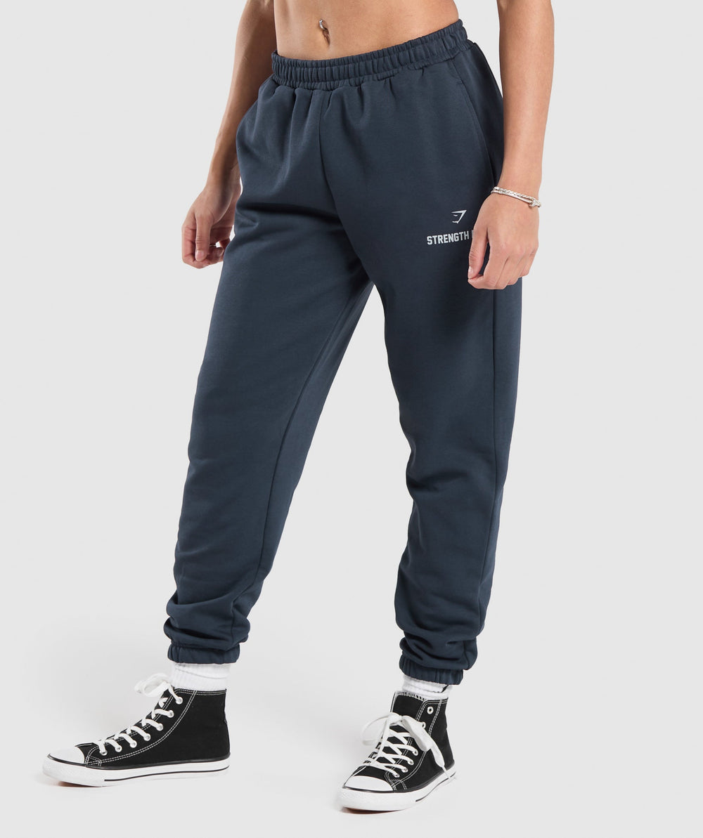 Strength Department Graphic Joggers - Heavy Blue